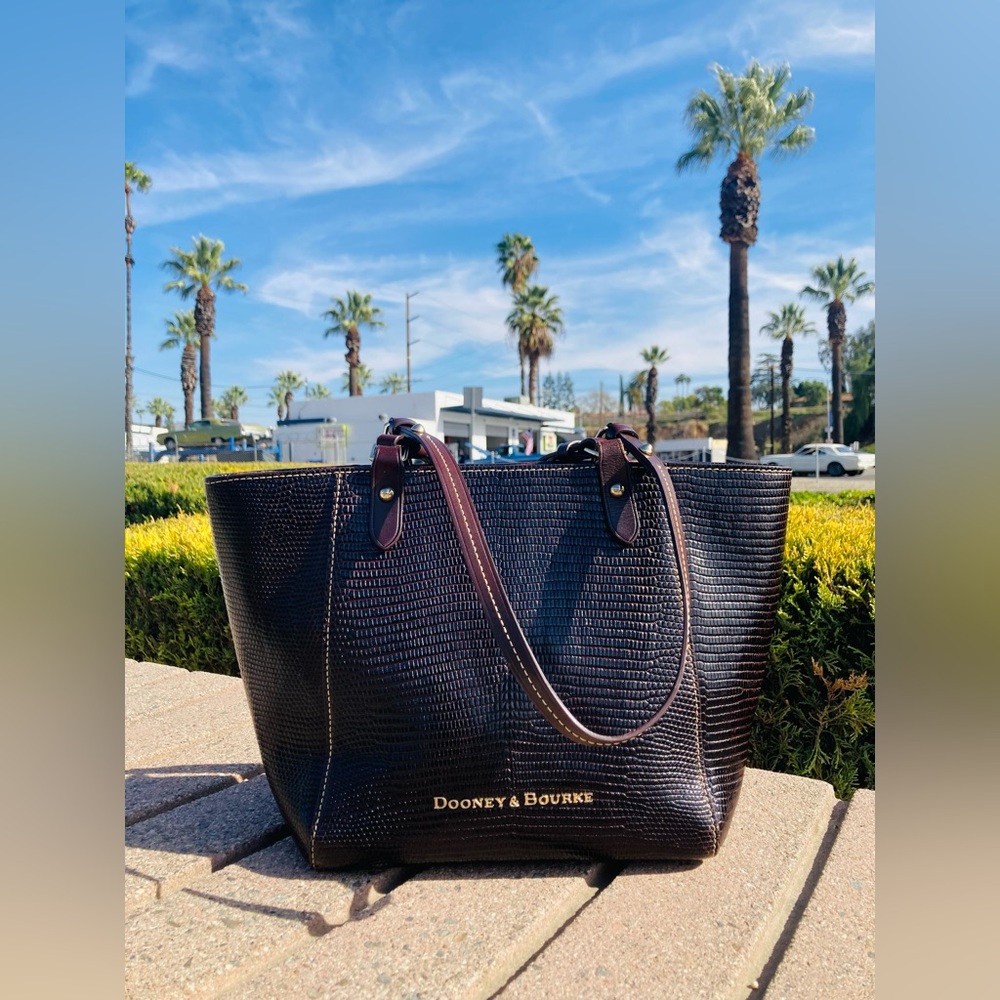 Dooney & Bourke Python Embossed Leather Tote